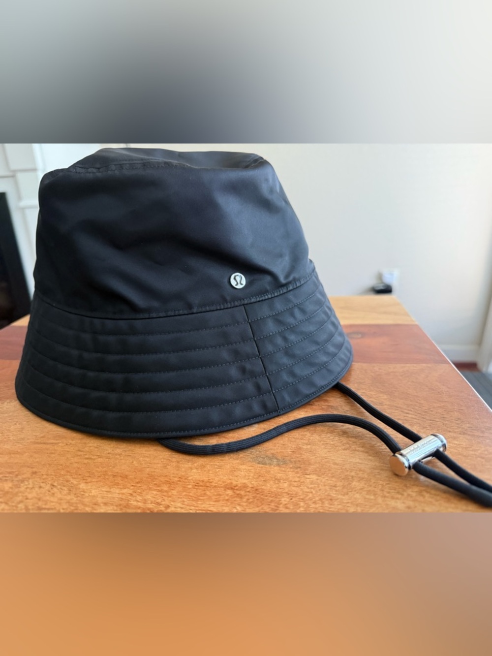 Lululemon Nylon Bucket Hat Black S/M Adjustable Strap